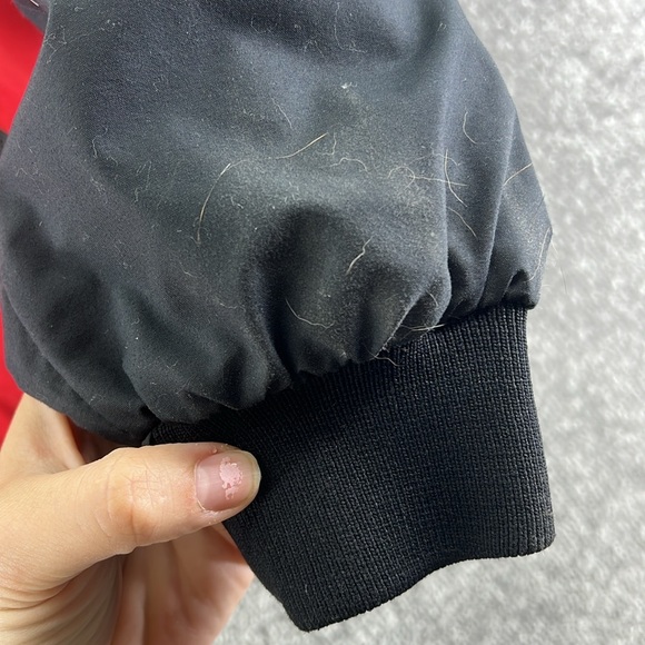 VTG Wearguard Coca Cola Long Sleeve Zip Up Jacket Red Black Mens XL Windbreaker - Picture 8 of 13